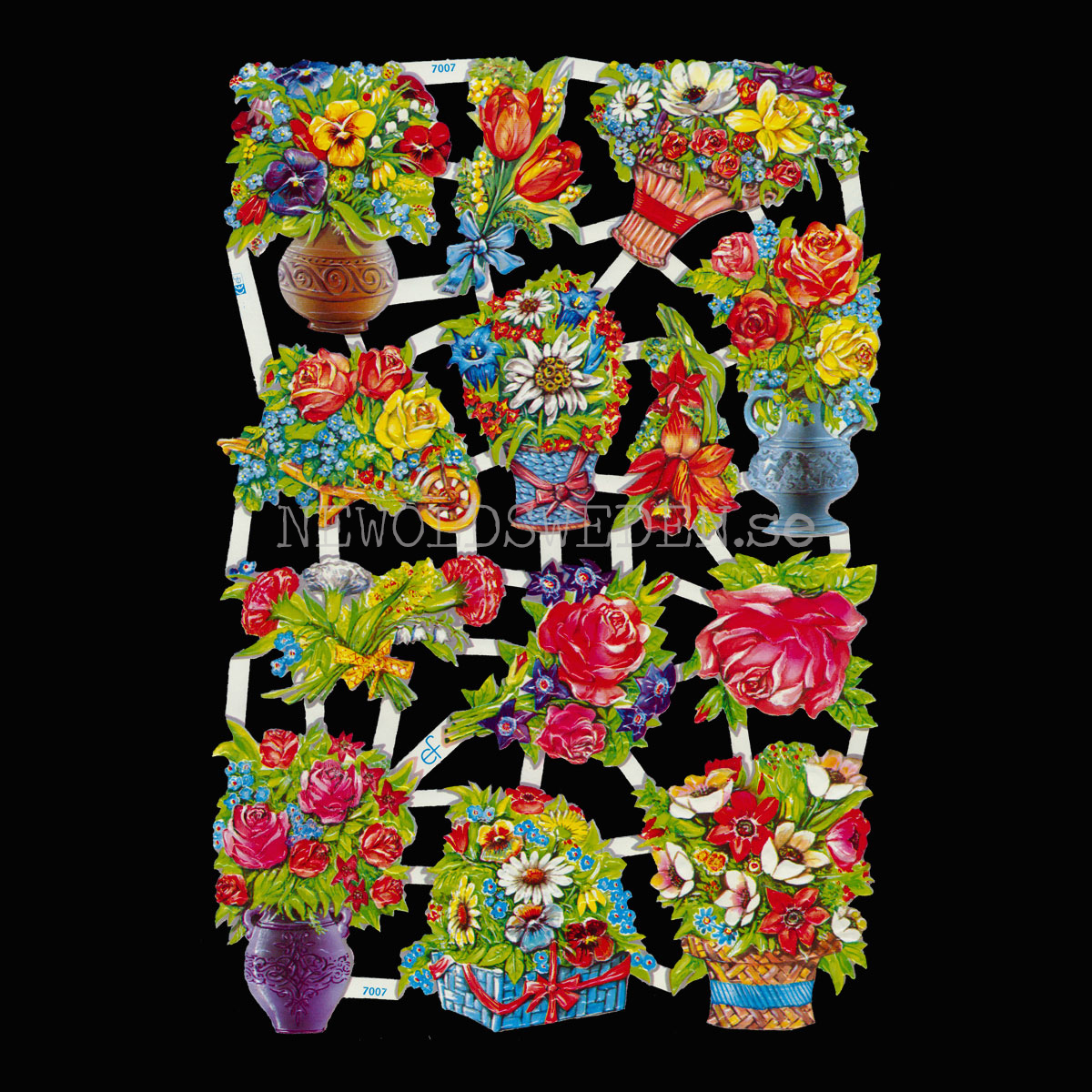 Blommor 16 x 23.5 cm - Bokmärke © Ernst Freihoff 7007
