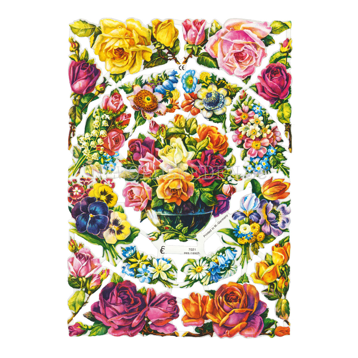 Blommor 16 x 23.5 cm - Bokmärken © Ernst Freihoff 7021 - 3