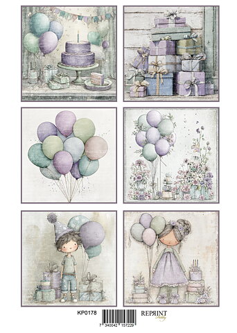 Papper Klippark -  Timeless  Party-  A4