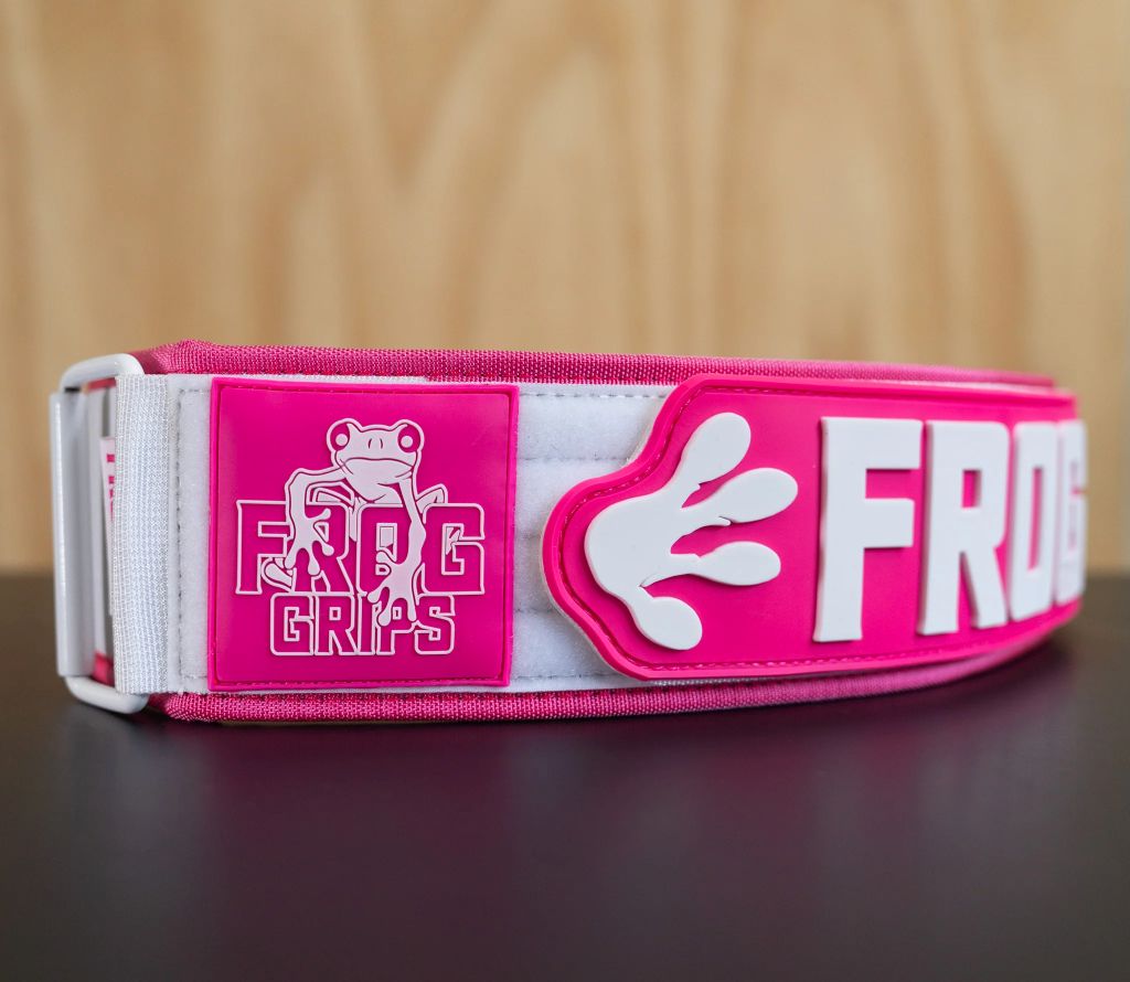 Frog Grips Lifting Belt - Fluro Pink - 4