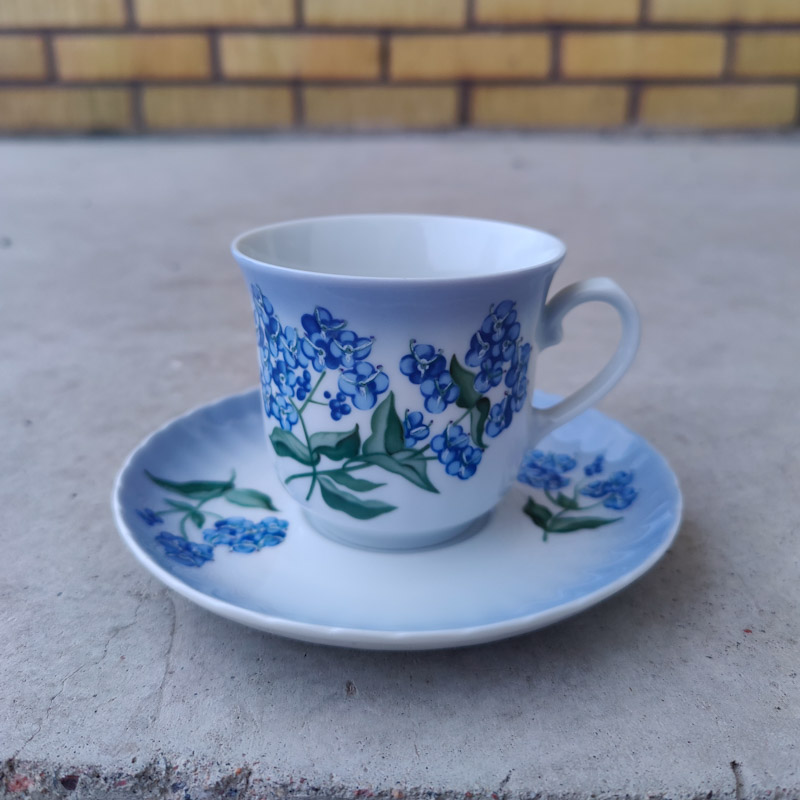 Sveriges Blå Blommor kaffekopp från Svaneholm