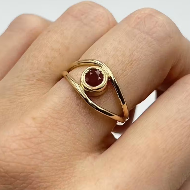Ring Until I See You Again handgjord guld 18 karat 