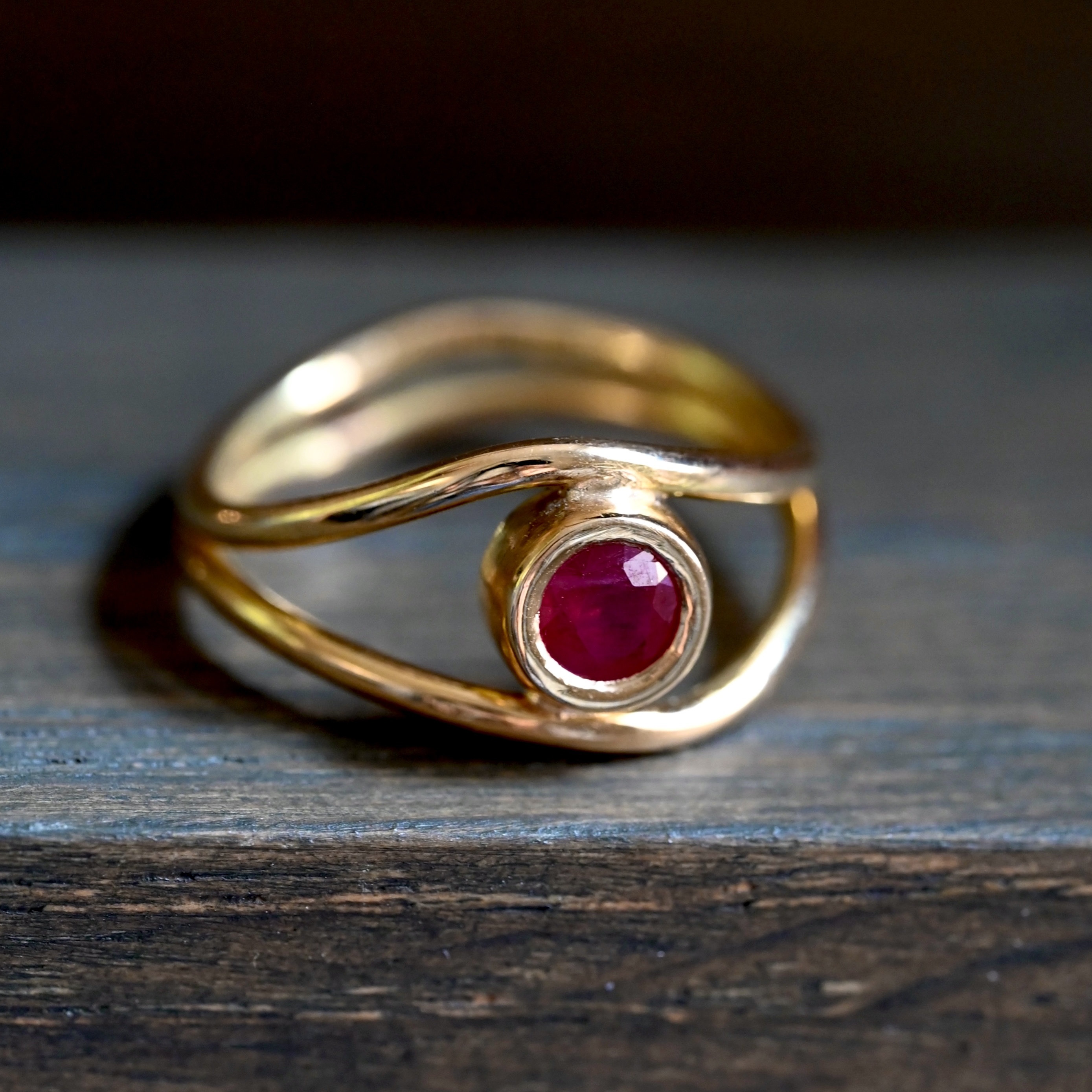 Ring Until I See You Again handgjord guld 18 karat
