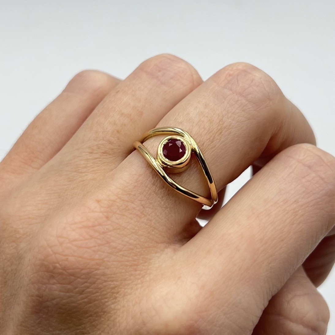 Ring Until I See You Again handgjord guld 18 karat 