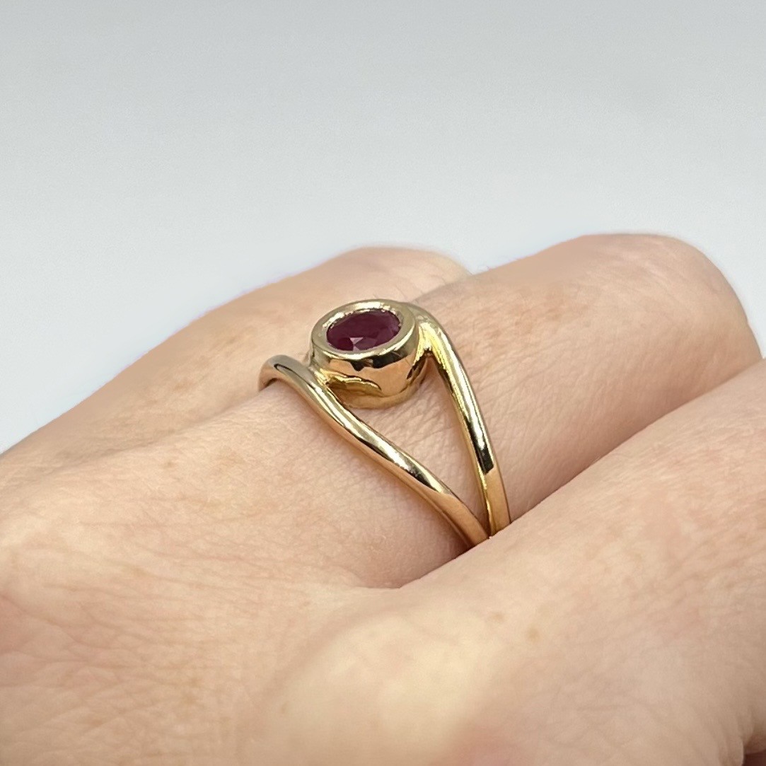 Ring Until I See You Again handgjord guld 18 karat  - 3