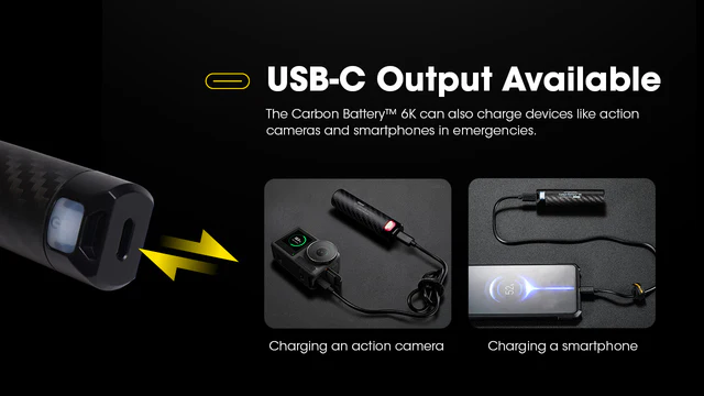 Nitecore Powerbank Carbon Battery 6K - 5