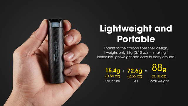 Nitecore Powerbank Carbon Battery 6K - 4
