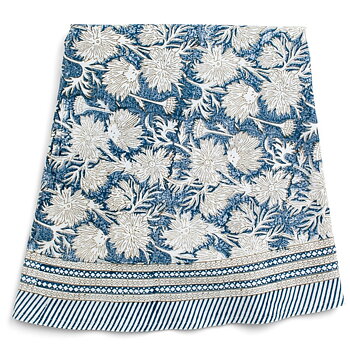 Rund bomullsduk Waterlily Navy Blue