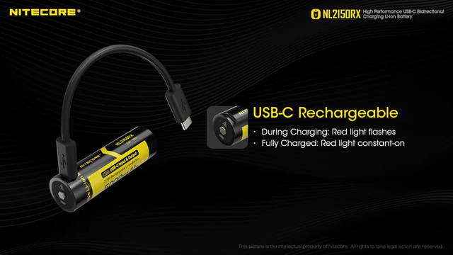 Nitecore NL2150RX Rechargeable battery - 4