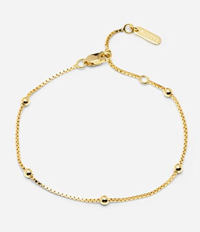 Armband Förgylld Météorite 5 kulor
