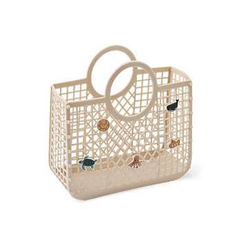 Samantha Basket With Charms Sandy