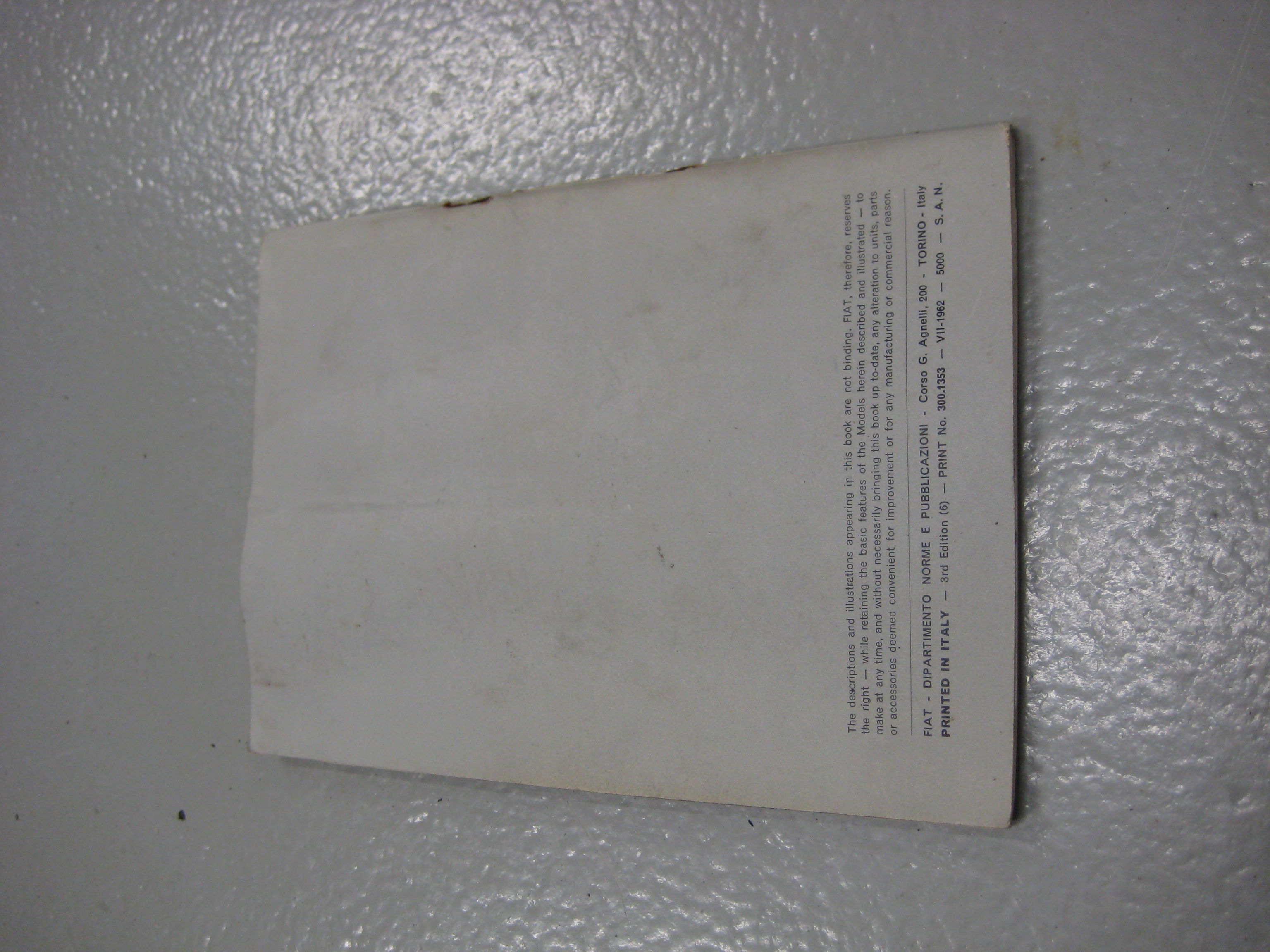 Instruktionsbok Fiat 1300/1500 - 2