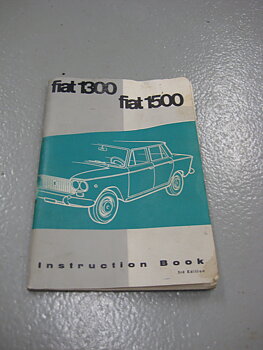 Owners manual Fiat 1300/1500