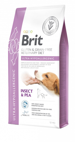 Brit Veterinary Diet Dog Grain Free Ultra-Hypoallergenic 12 kg