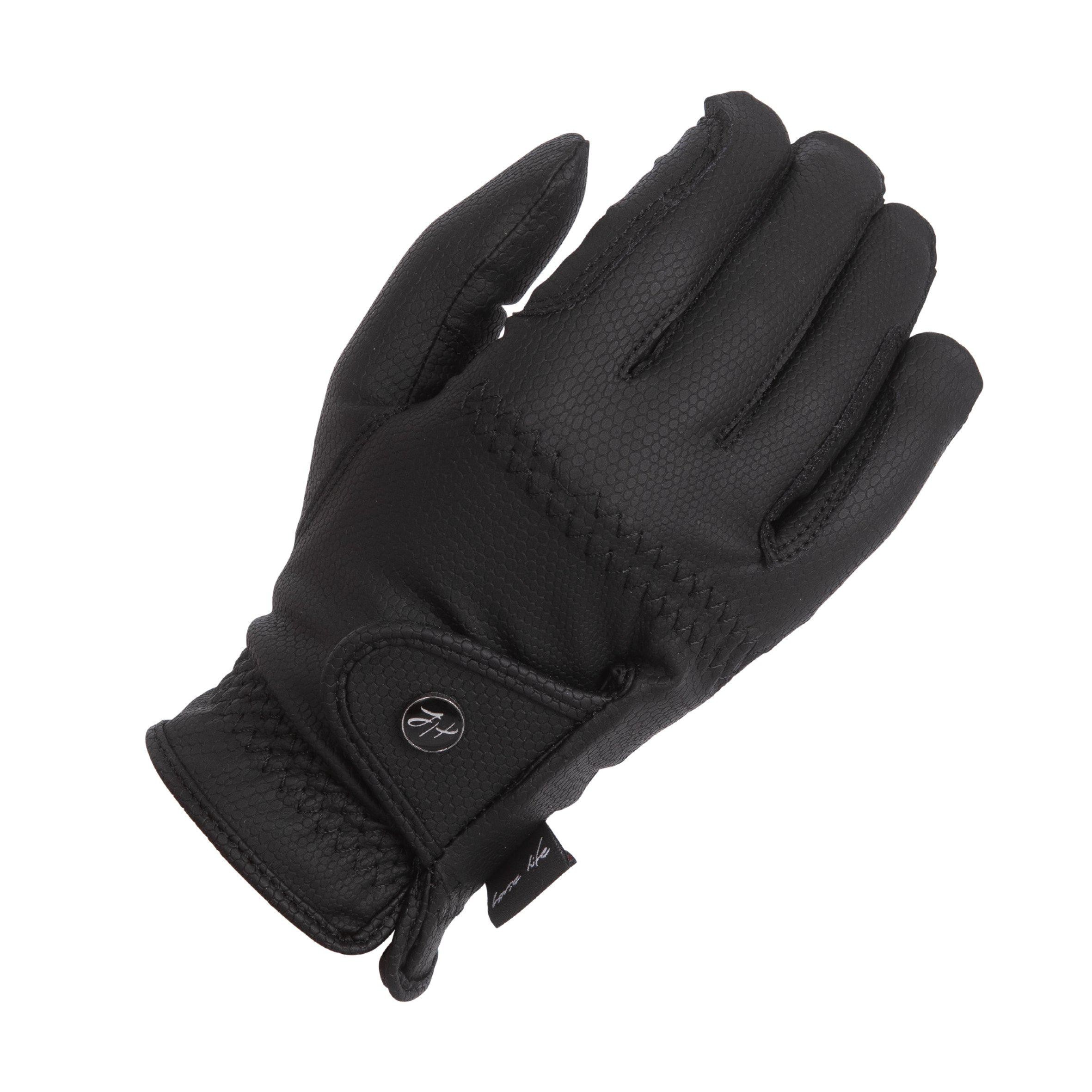 Horse Life Ridhandske Flexible Grip Vinter Svart Junior