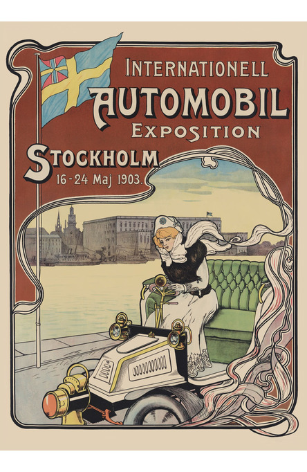 AFFISCH  INTERNATIONELL AUTOMOBIL