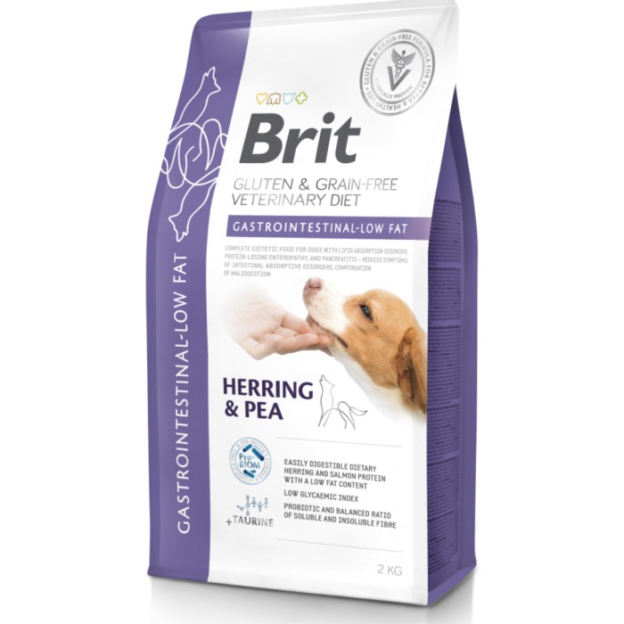 Brit Vet Diet Grain Free Dog Gastrointestinal-Low fat 2 kg