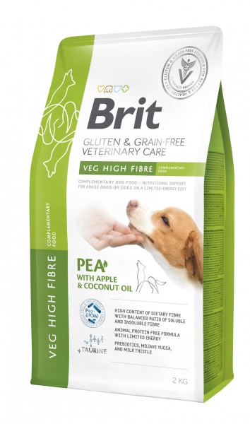 Brit Vet Diet Grain Free Dog Veg High Fibre 2 kg