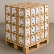 Transportetikett 102 x 192 Termo 2000 st / Kartong (54 kart. / =17 öre / etikett)