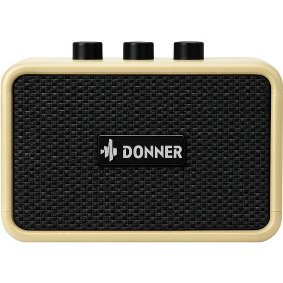 Donner DA-10B guitar amplifier vintage white