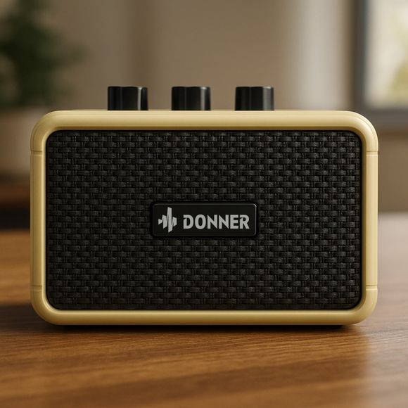Donner DA-10B guitar amplifier vintage white - 5