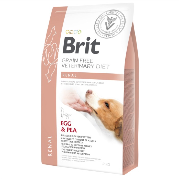 Brit Vet Diet Grain Free Dog Renal 2 kg