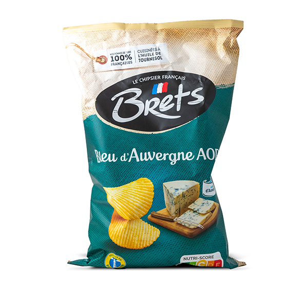 Brets Chips Blue d'Auvergne, 125 g