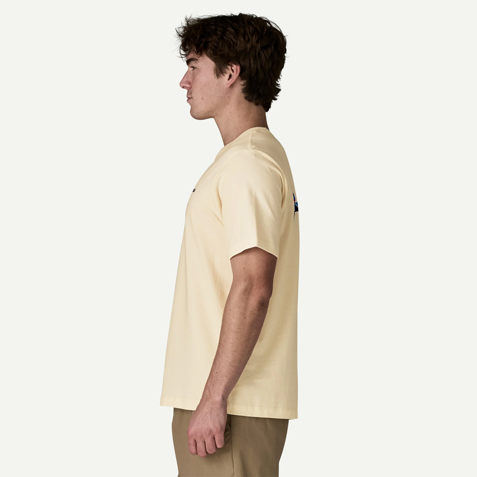 Patagonia Fitz Roy Trout T-Shirt - Undyed Natural - 5