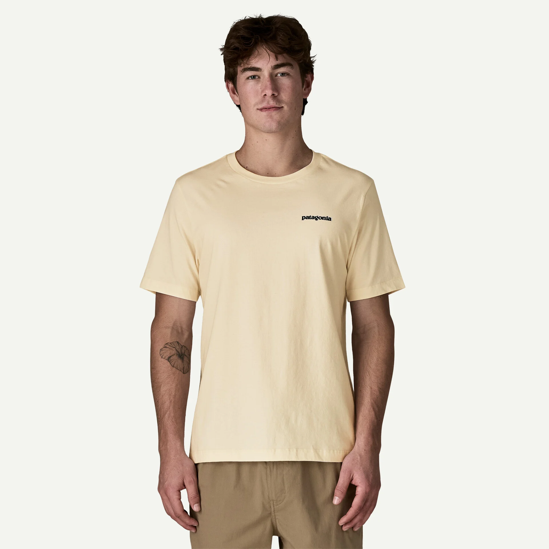 Patagonia Fitz Roy Trout T-Shirt - Undyed Natural - 3