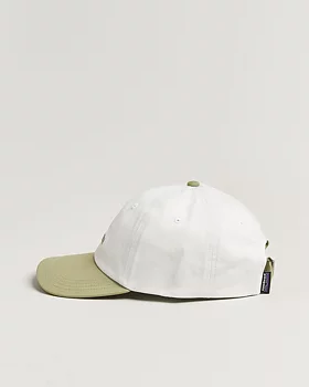 Patagonia Fitz Roy Icon Trad Cap - Text Logo: Birch White w/Gumtree Green
