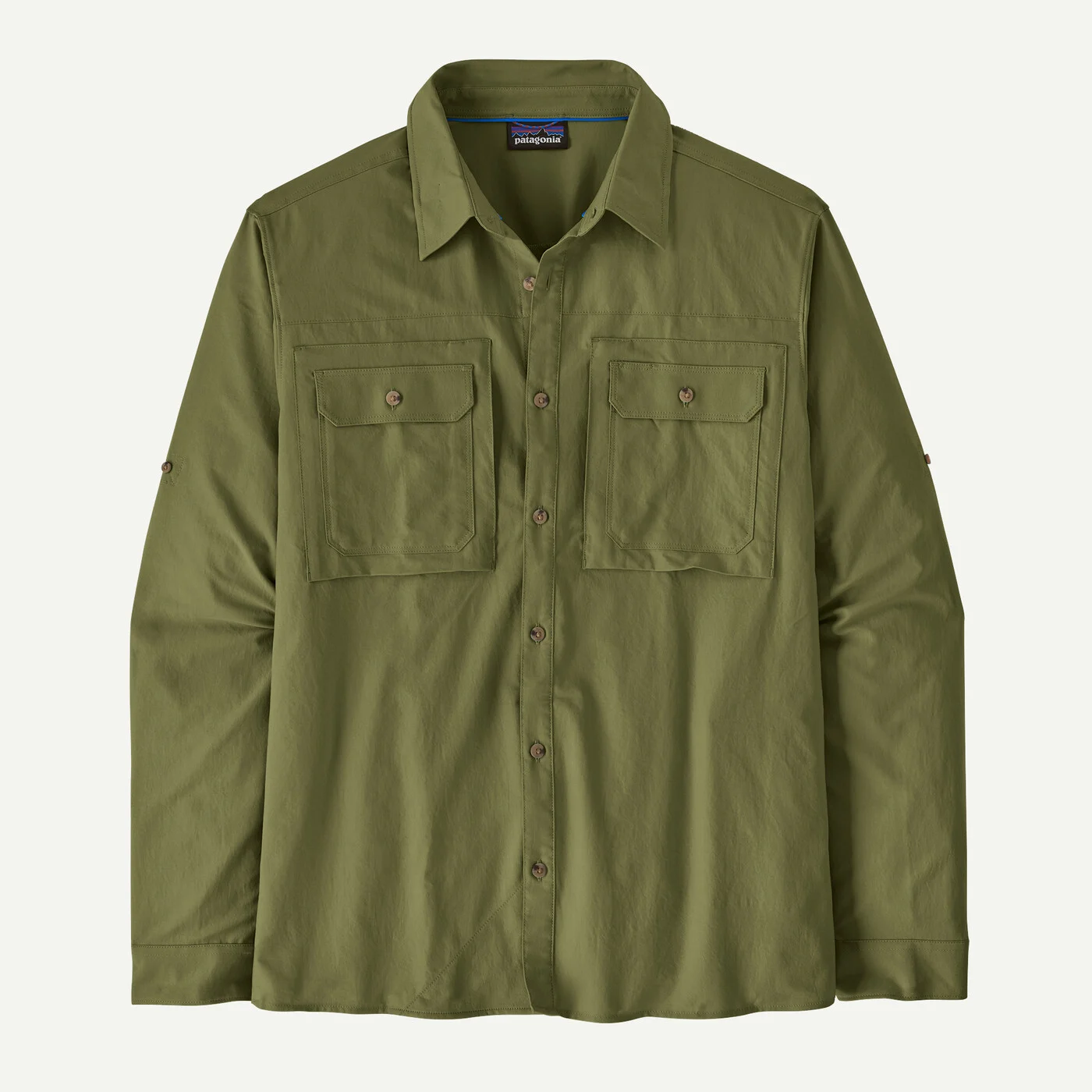 Patagonia L/S Self Guided Sun Shirt - Caper Green
