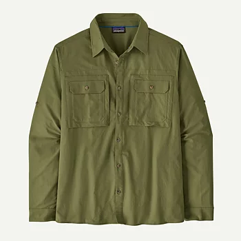 Patagonia L/S Self Guided Sun Shirt - Caper Green