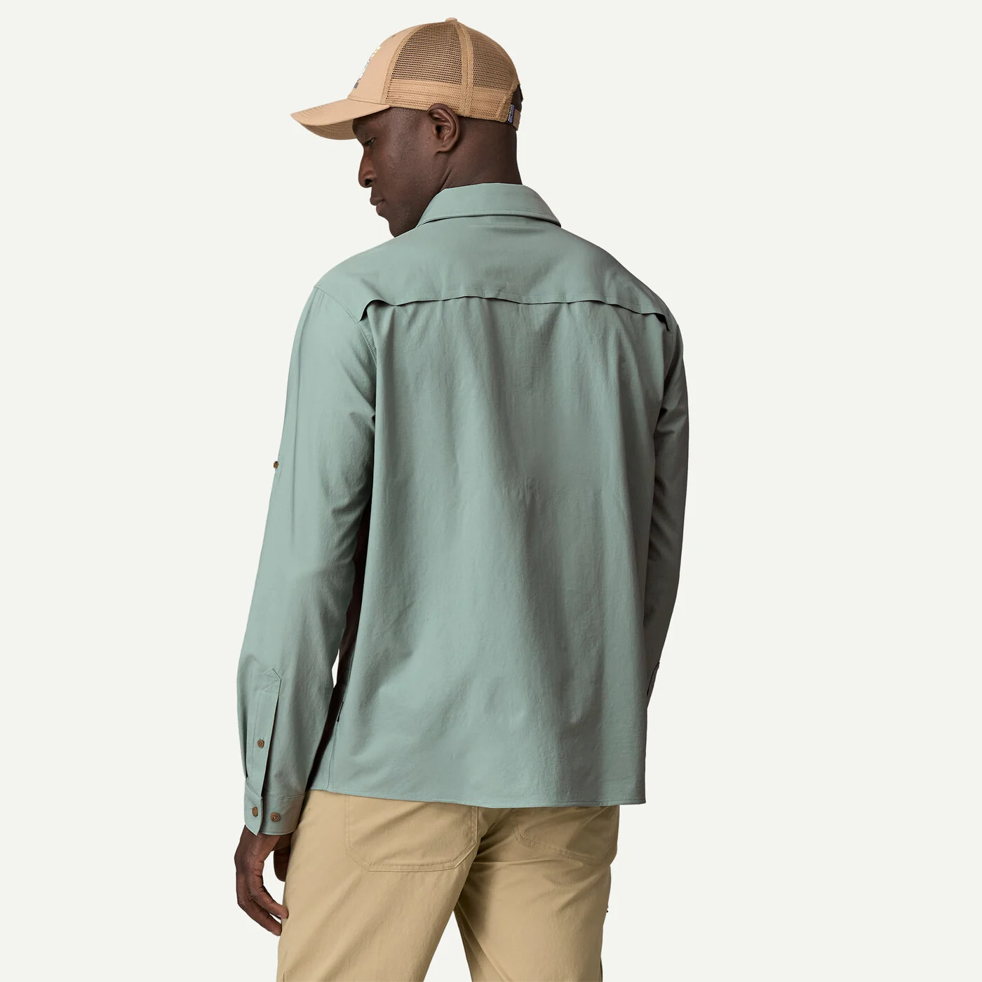 Patagonia L/S Self Guided Sun Shirt - Caper Green - 3