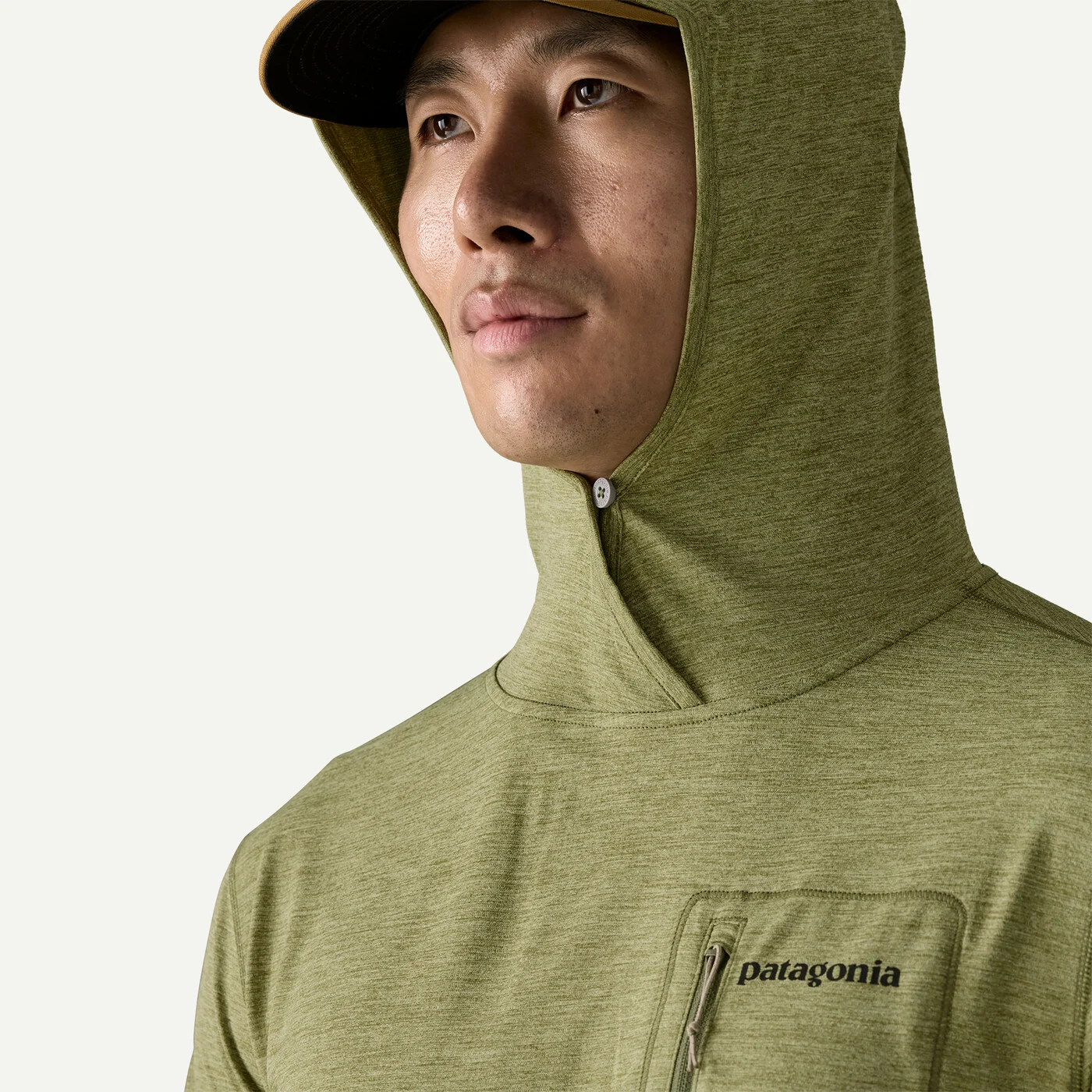 Patagonia Cap Cool Sun Hoody - Fitz Roy Trout - Caper Green - Buckhorn Green X - 10