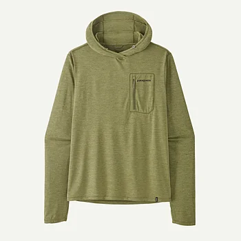Patagonia Cap Cool Sun Hoody - Fitz Roy Trout - Caper Green - Buckhorn Green X