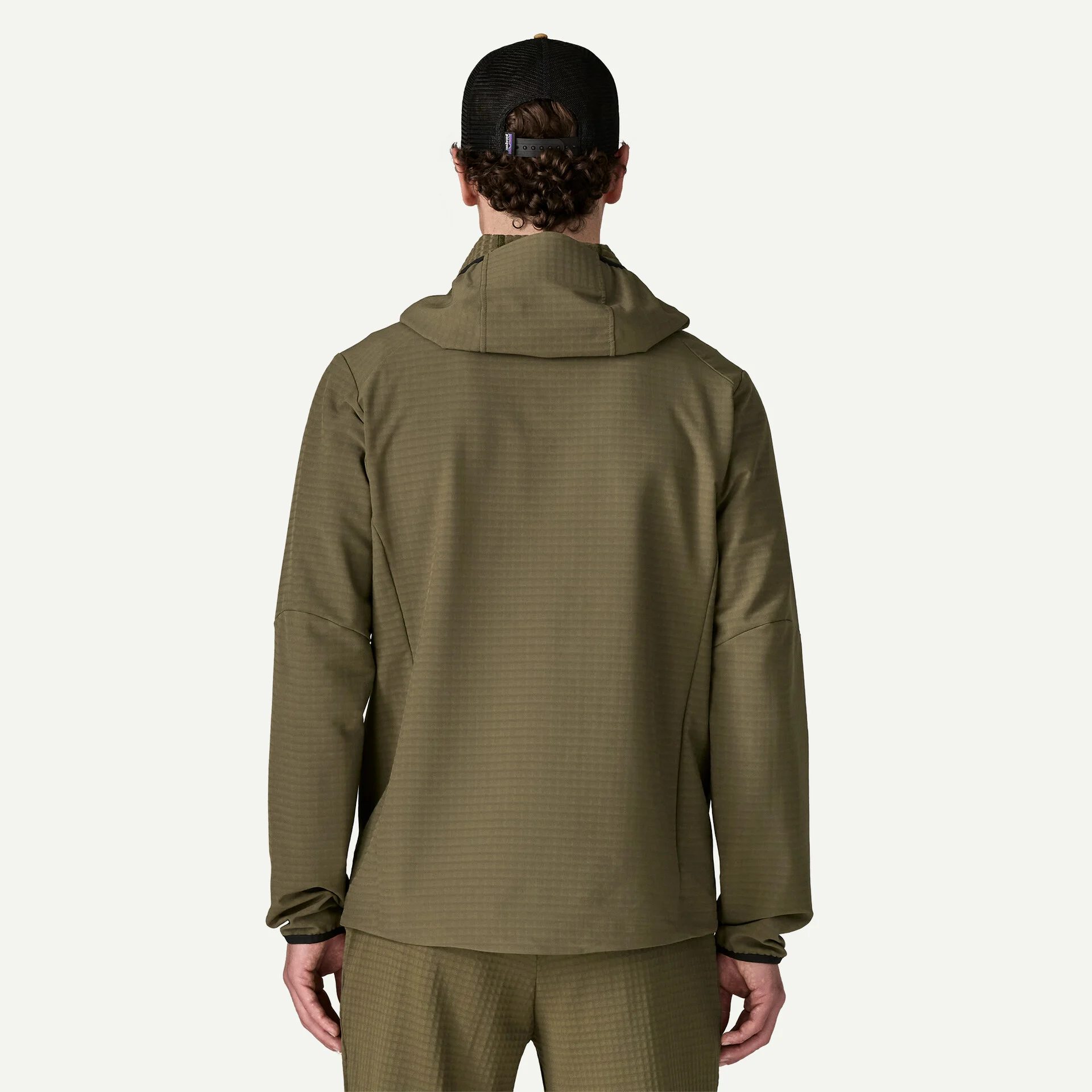 Patagonia R1 TechFace Fitz Roy Trout Hoody - Basin Green - 3