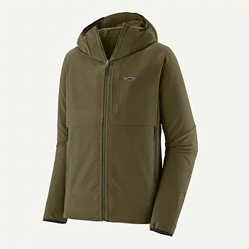 Patagonia R1 TechFace Fitz Roy Trout Hoody - Basin Green