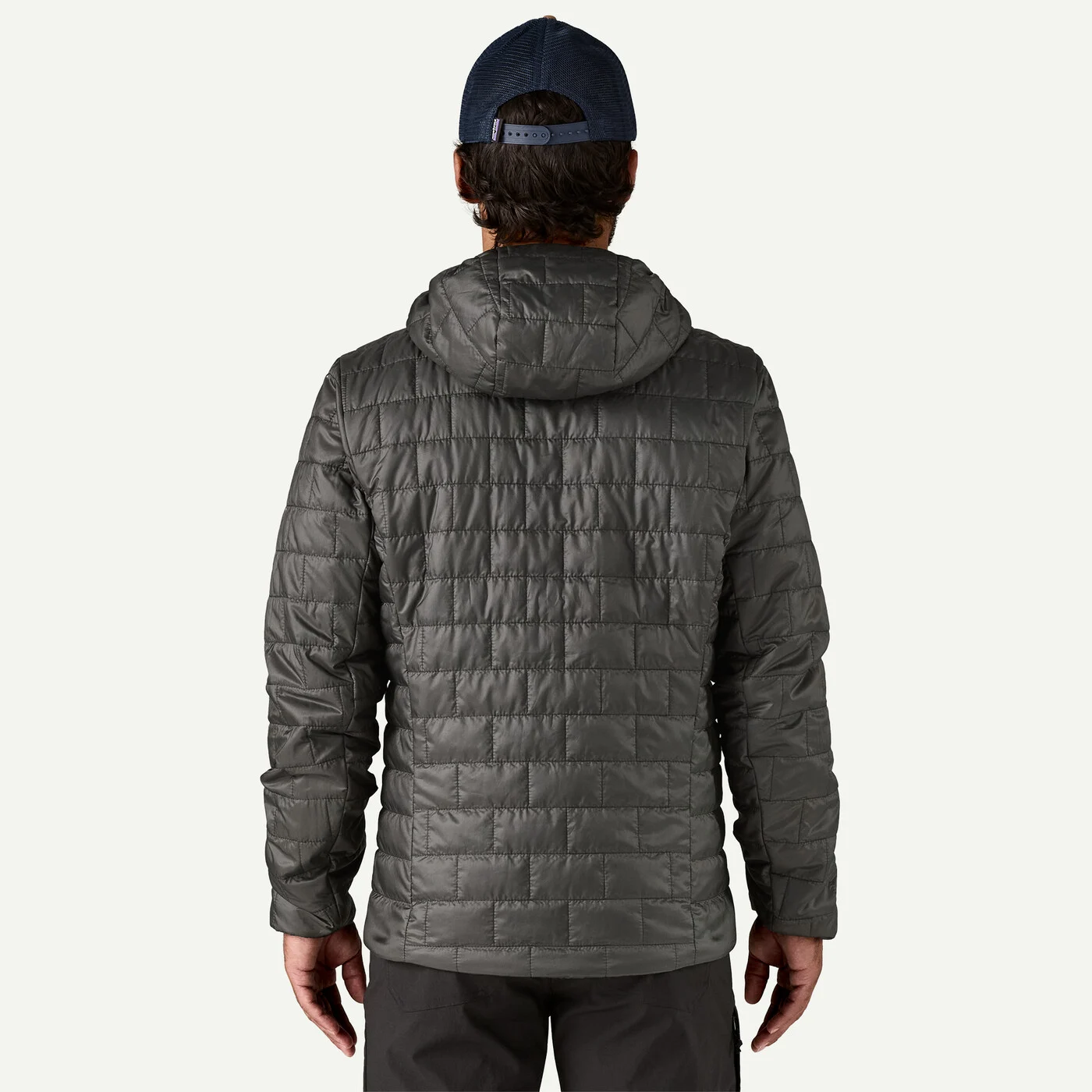 Patagonia  Nano Puff Fitz Roy Trout Hoody - Forge Grey - 4