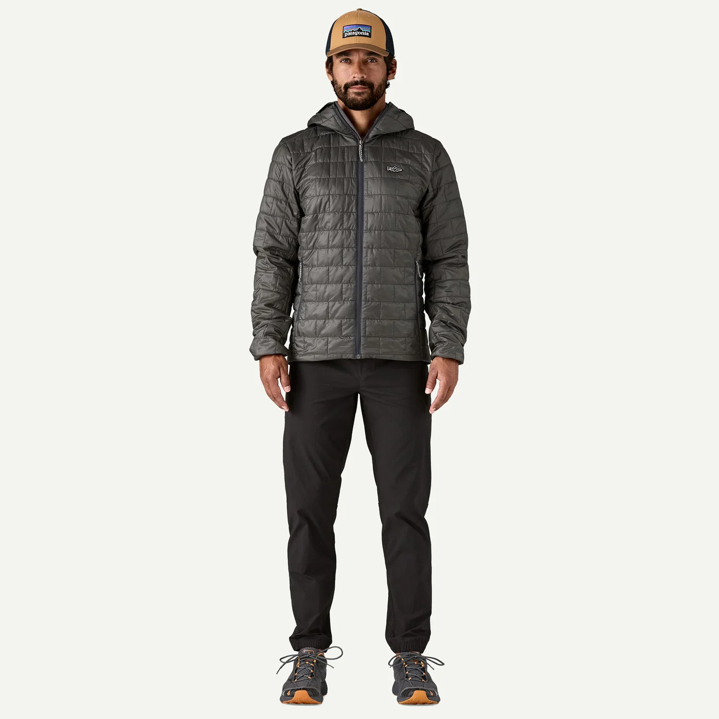 Patagonia  Nano Puff Fitz Roy Trout Hoody - Forge Grey - 2