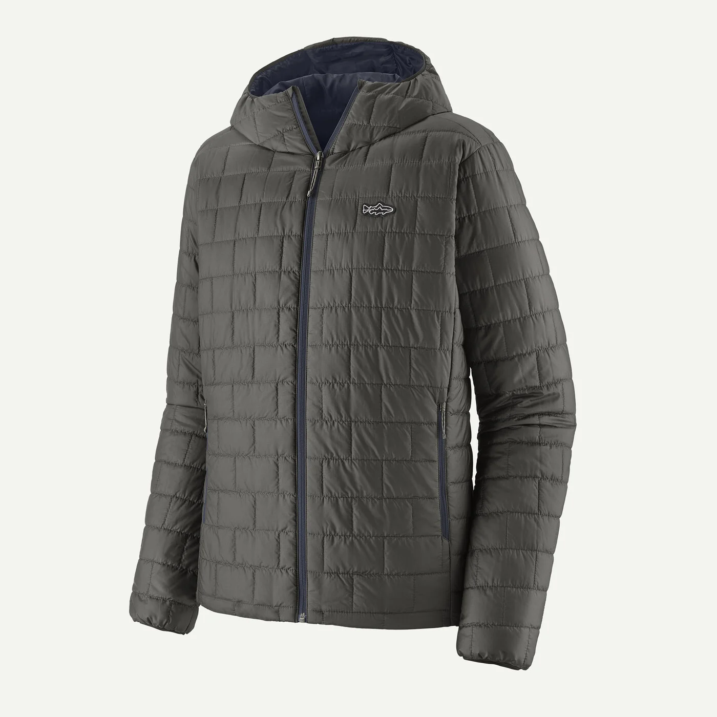 Patagonia  Nano Puff Fitz Roy Trout Hoody - Forge Grey