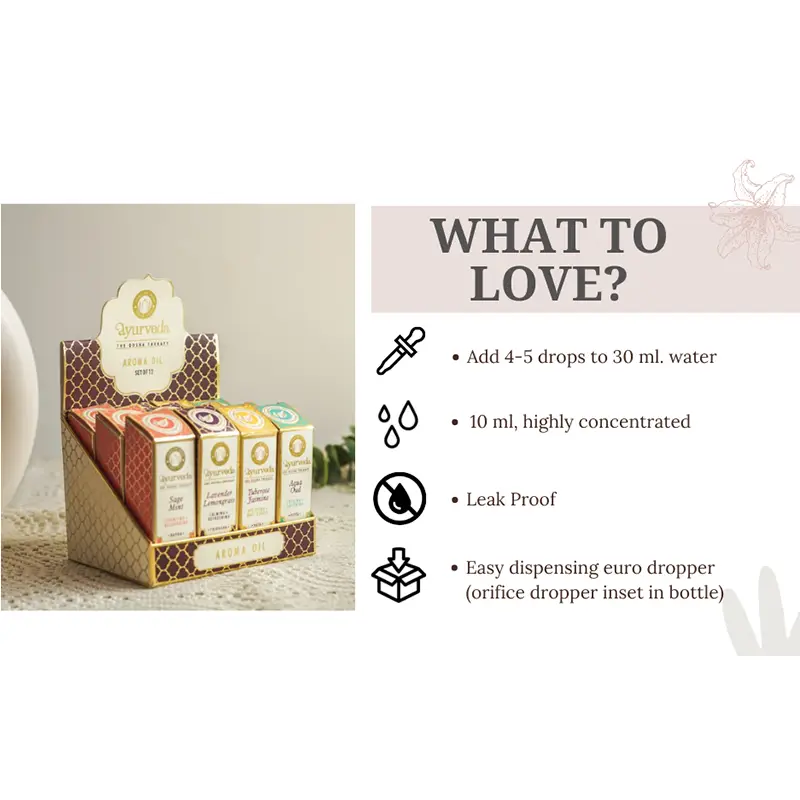 Kapha Aroma Olja 10ml, Song of India - 3