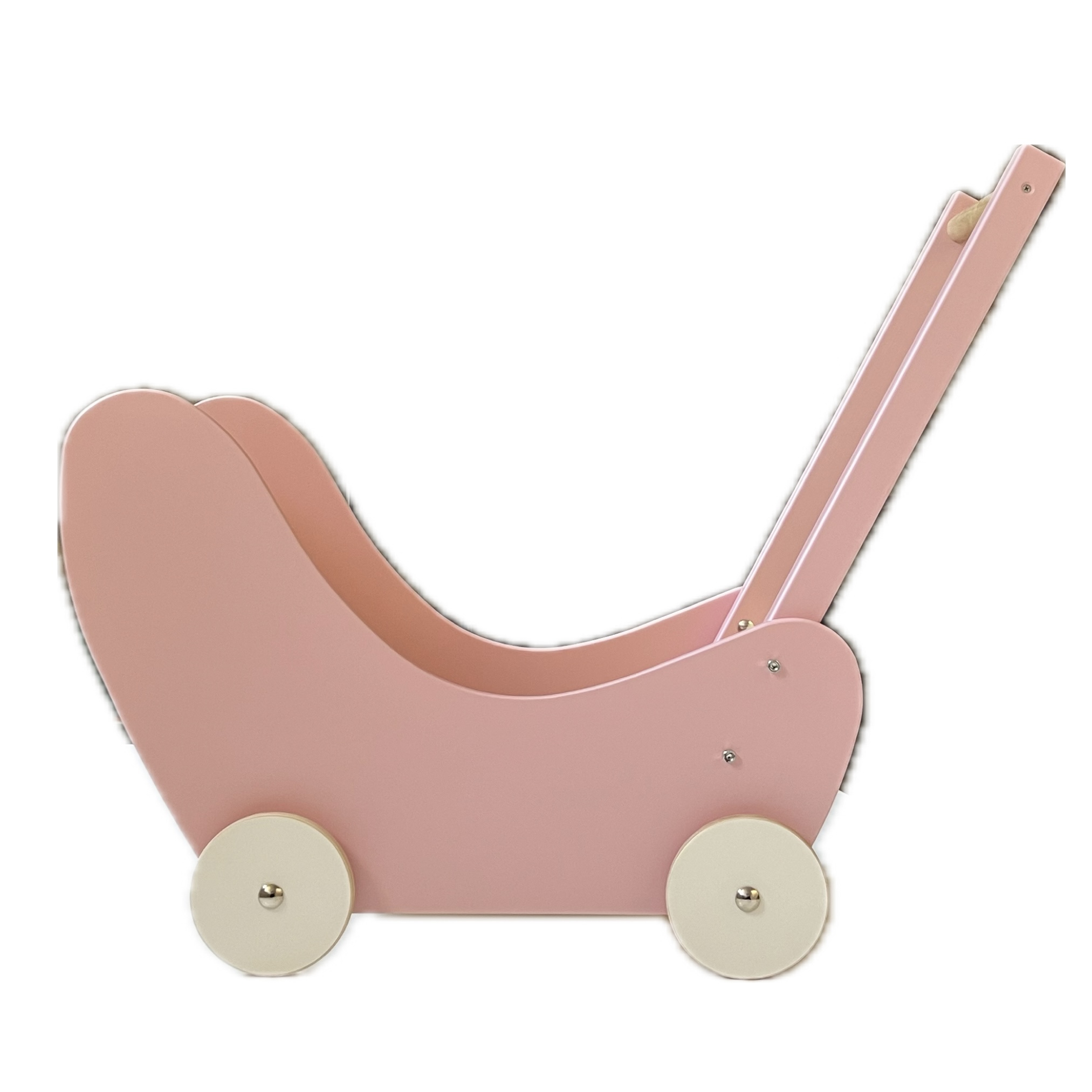 Dockvagn i trä från Hess - rosa  - 7