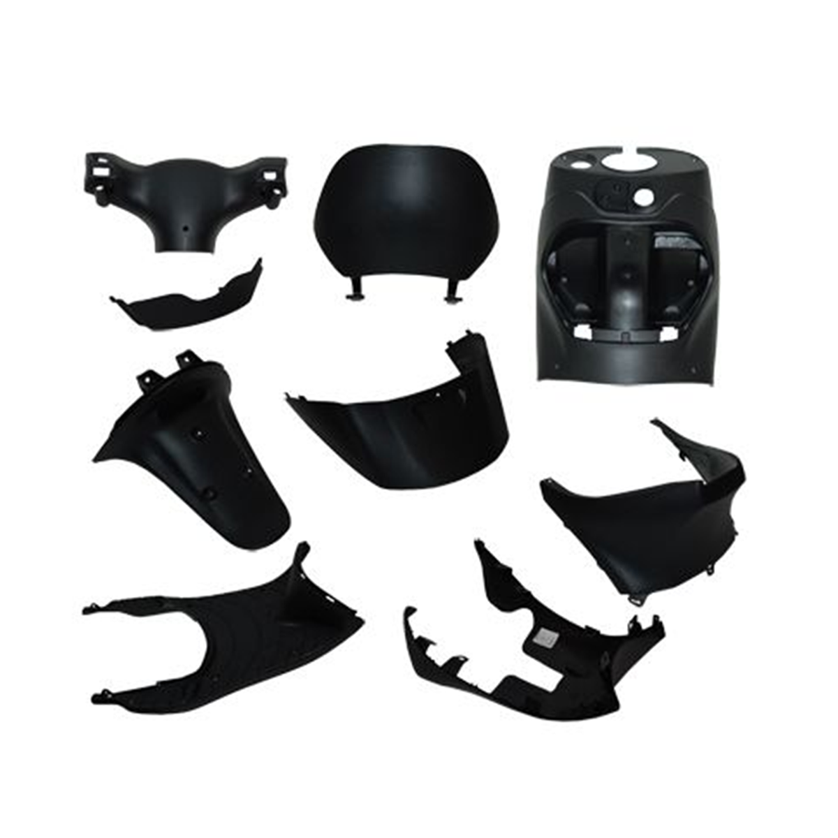 Body work set inner 9 pcs Black - ZIP 2010-