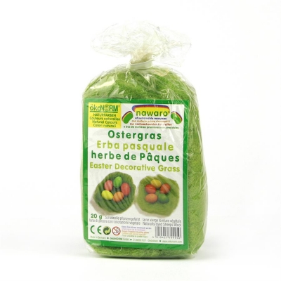 Påskgåva vid 600 kr Kardflor / påskgräs  av växtfärgad ull för dekoration eller nåltovning från ÖkoNorm 