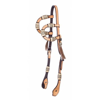 Double Ear Rawhide headstall F.R.A.® Sabir, natural