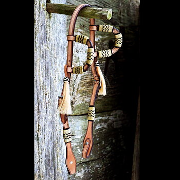Double Ear Rawhide huvudlag F.R.A.®, natur