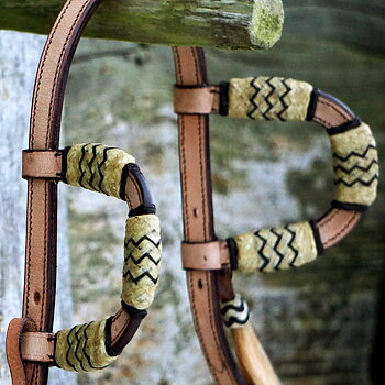 Double Ear Rawhide huvudlag F.R.A.®, natur