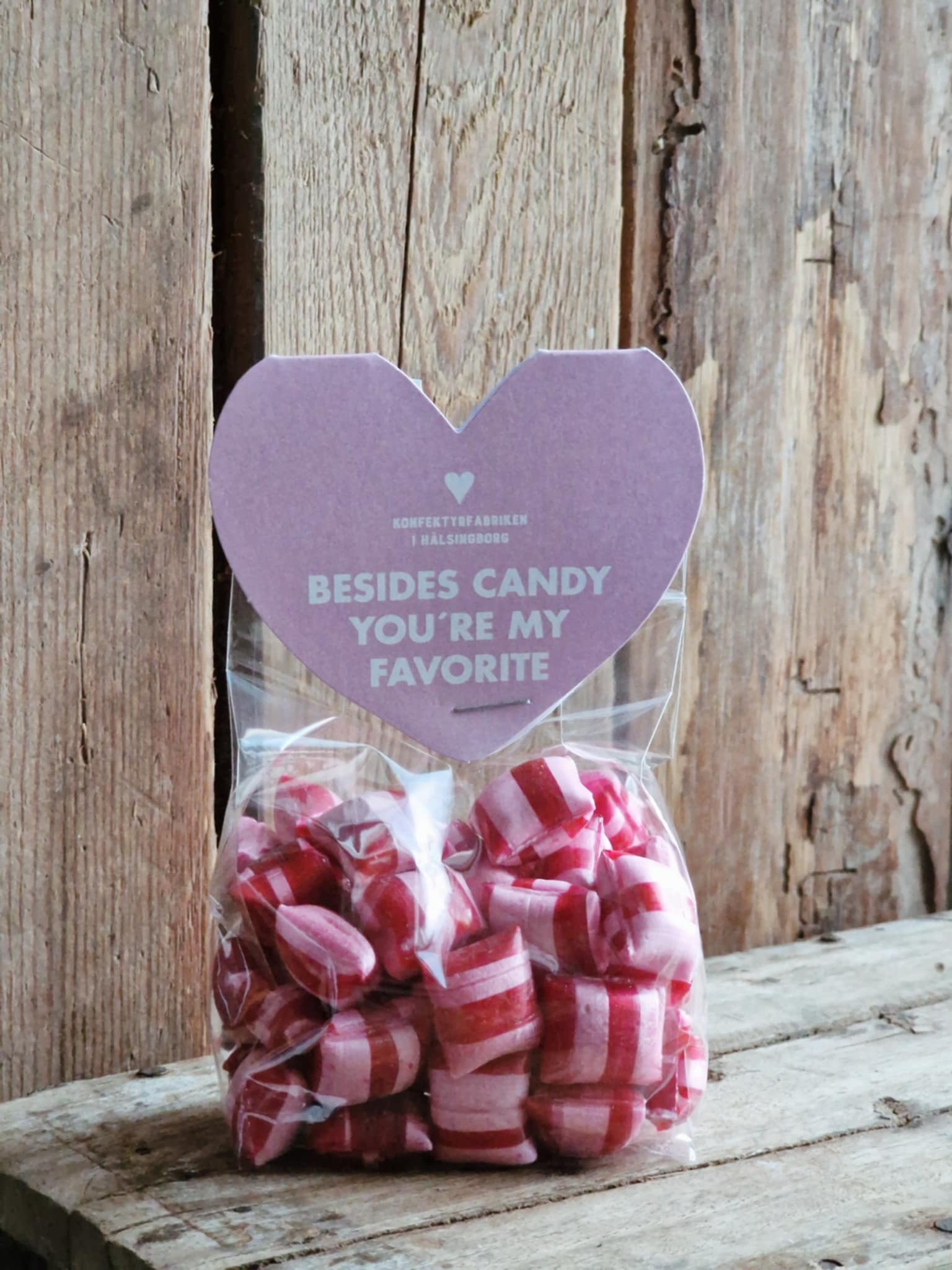 "Besides candy you´re my favorite", karameller - Sockerbageriet