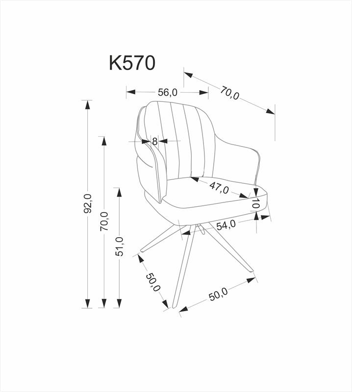 K570 matstol snurrbar - 11