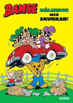 Bamse Målarbok med skurkar!